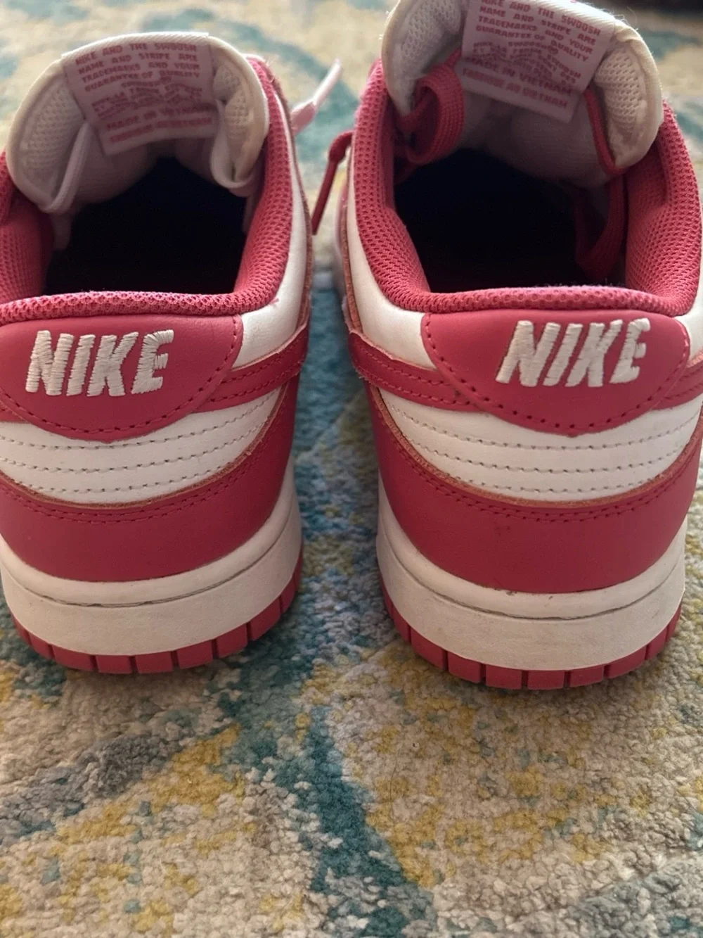 Nike Dunk Low Pink and White Sneakers